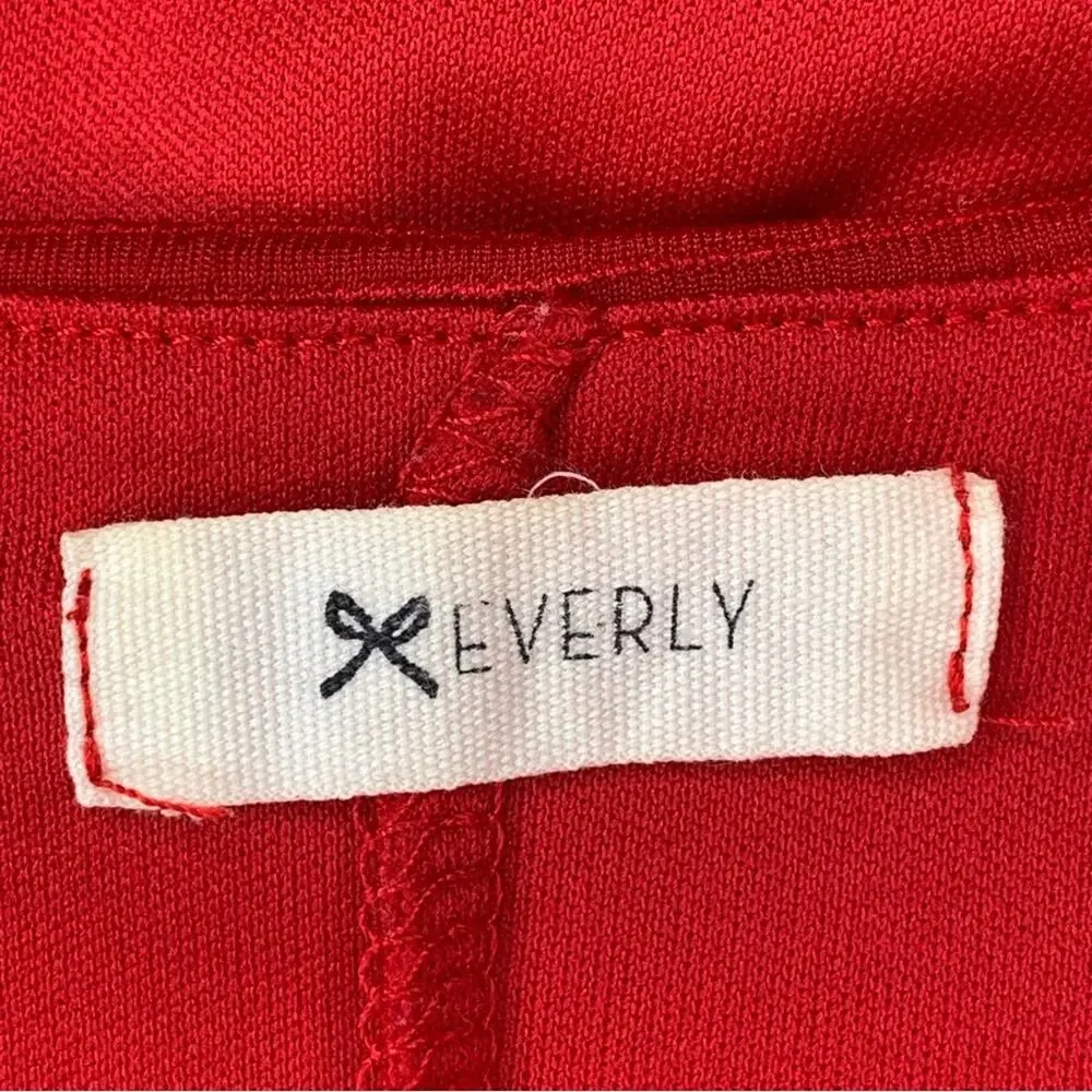 Everly Dress Sleeveless Red Full Lining No Pockets Pullover Size S